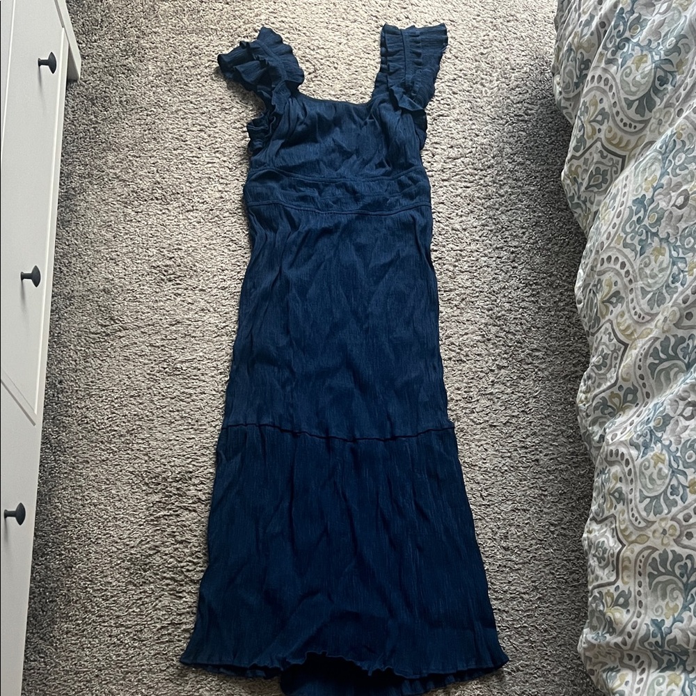 Lucky Brand Dark Blue Maxi Dress